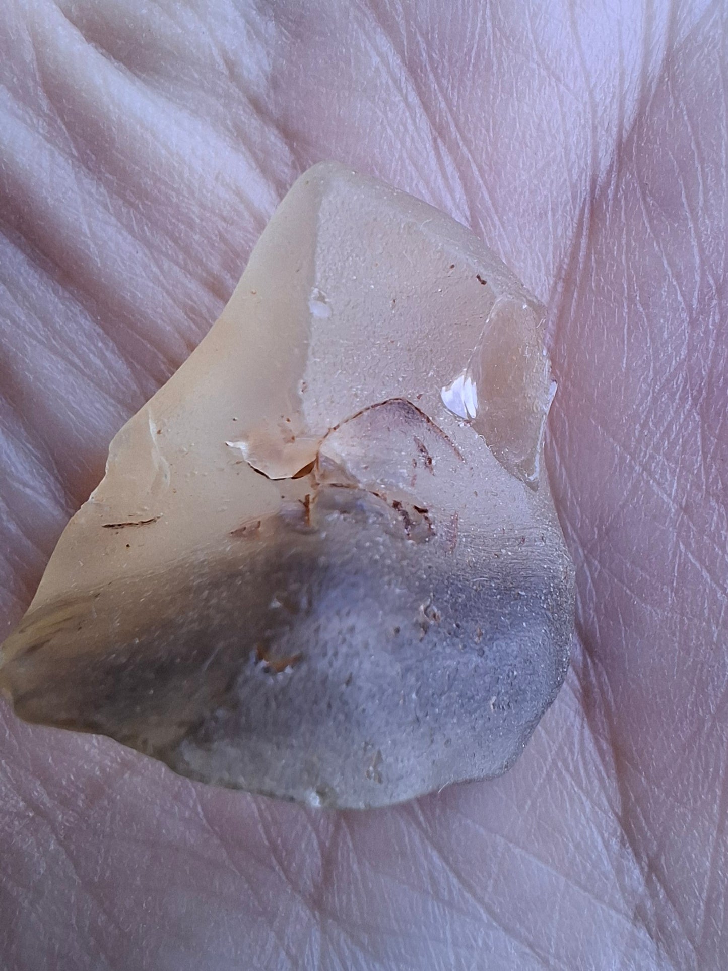 Libyan Desert Glass (darker) Piece, 7.00g, Tektite (Ref: L1373)