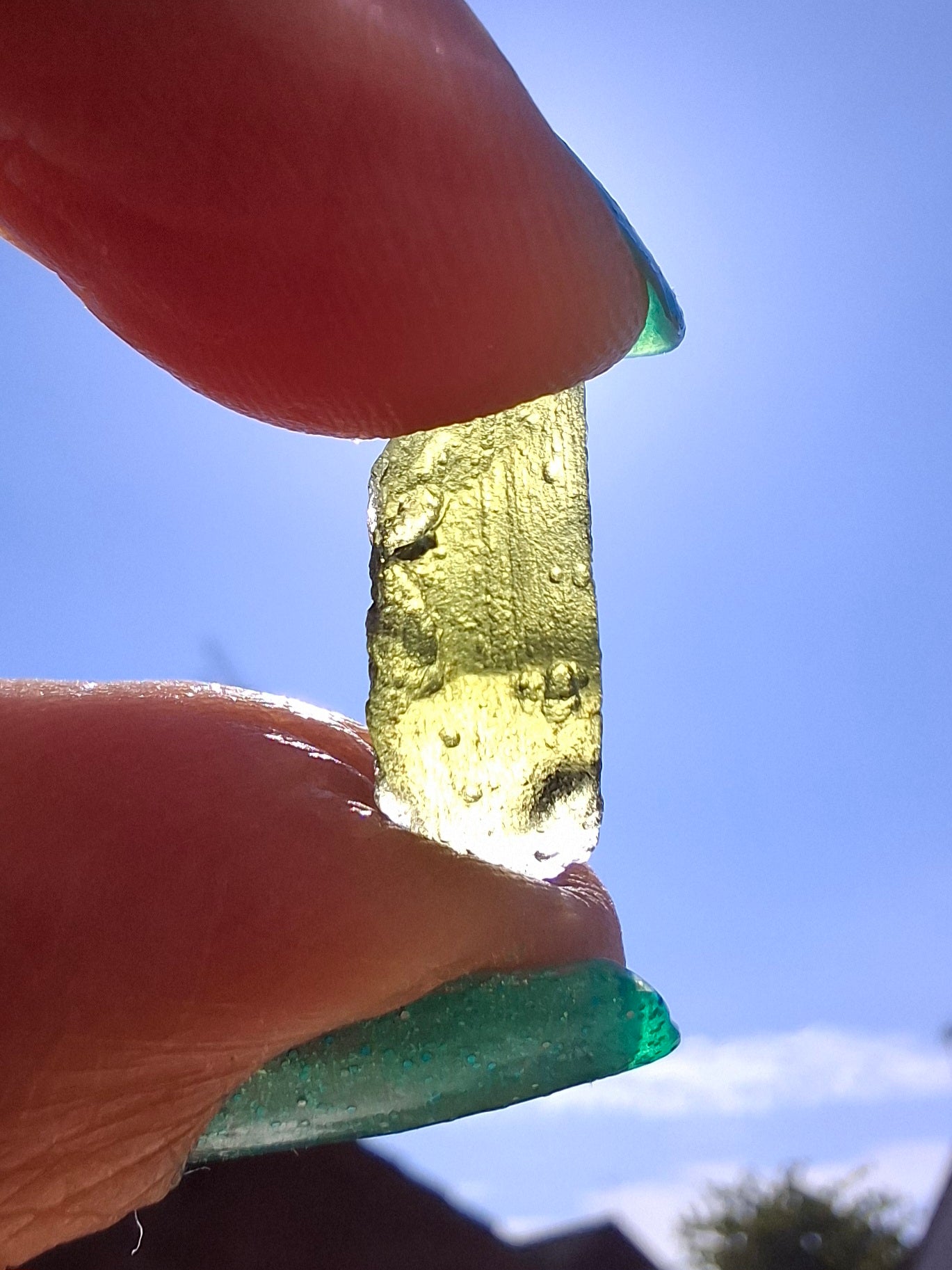 Moldavite Piece, 1.03g, Tektite (Ref: 1416)