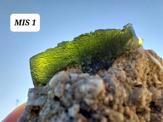 Moldavite In-Situ (in matrix), Besednice, Est-13g, Tektite (Ref: MIS1)