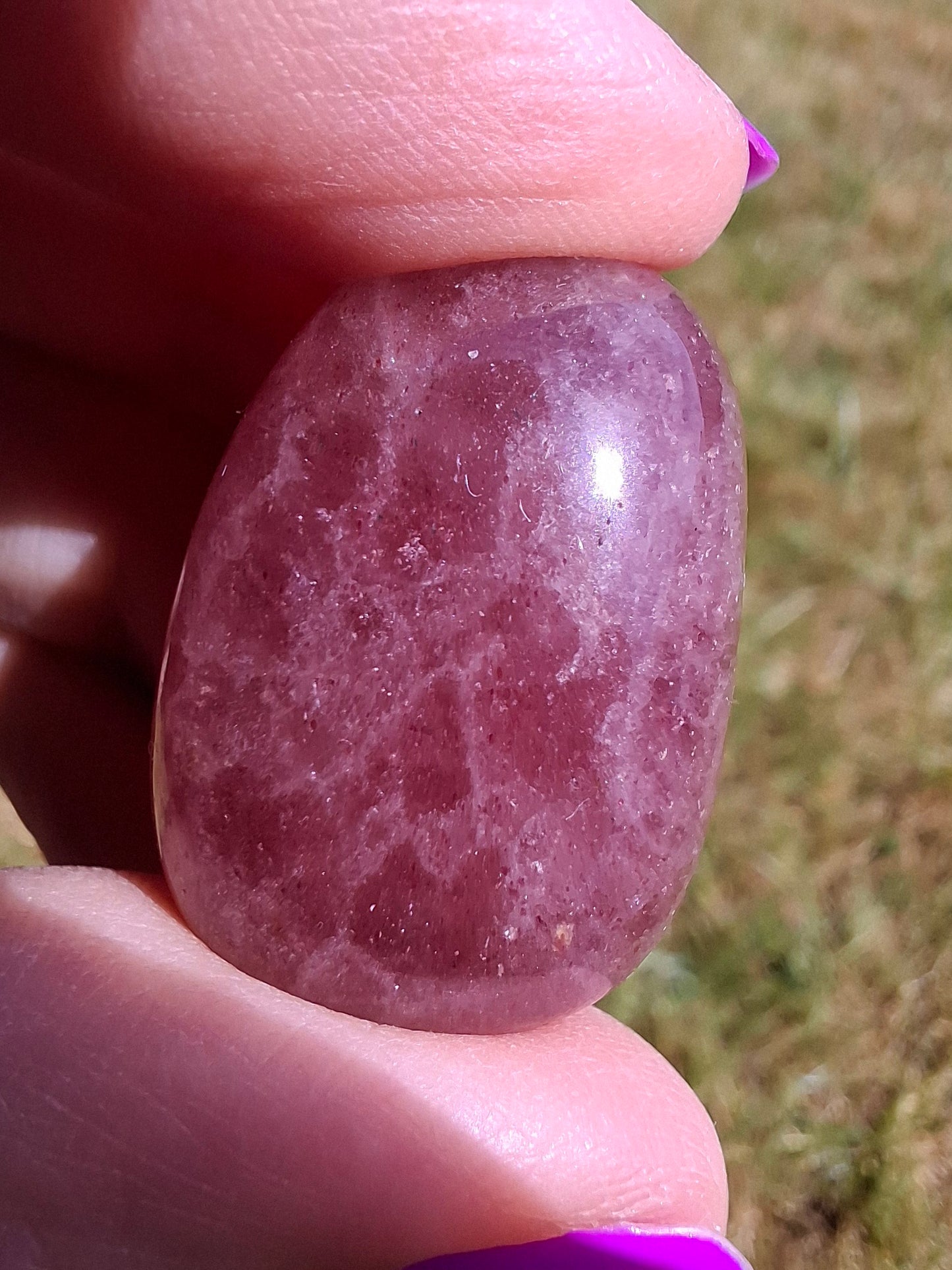 Strawberry Quartz, Tumble Stone, Crystal
