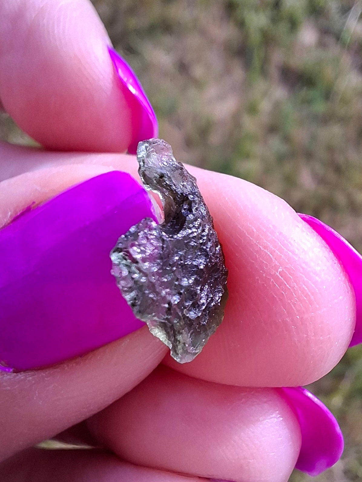 Moldavite Piece, 0.59g, Tektite (Ref: 1428)