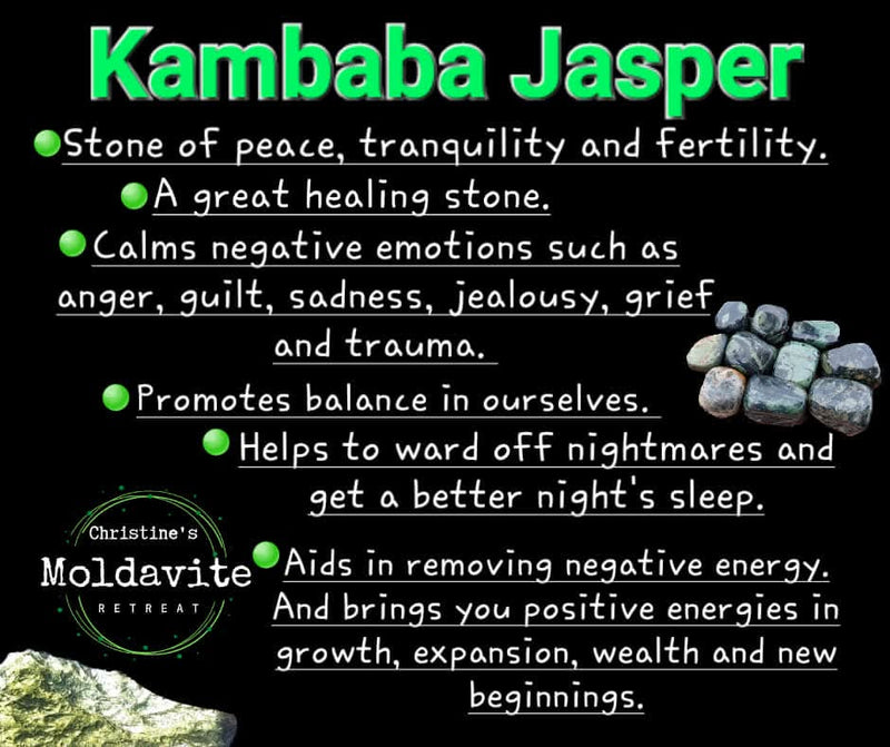 Kambaba Jasper, Tumble Stone, Crystal (Ref: T160)