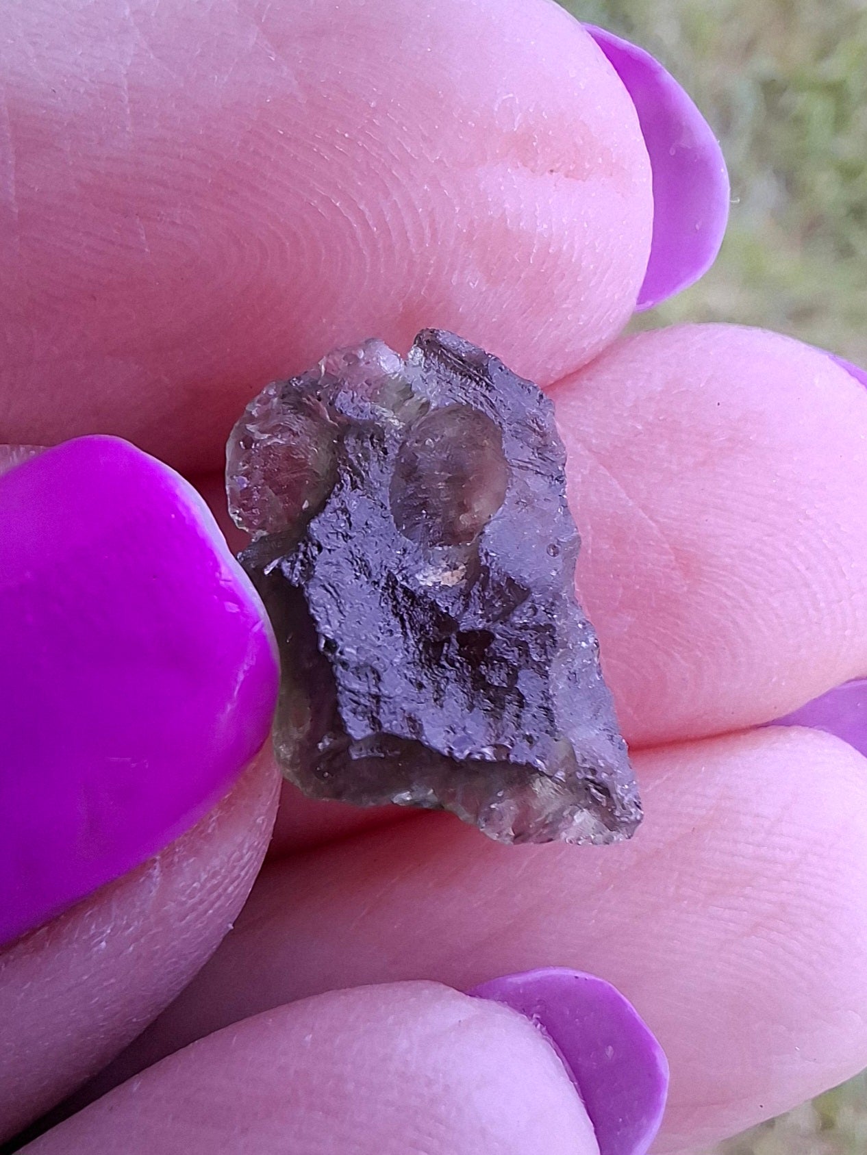 Moldavite Piece, 0.82g, Tektite (Ref: 1454)