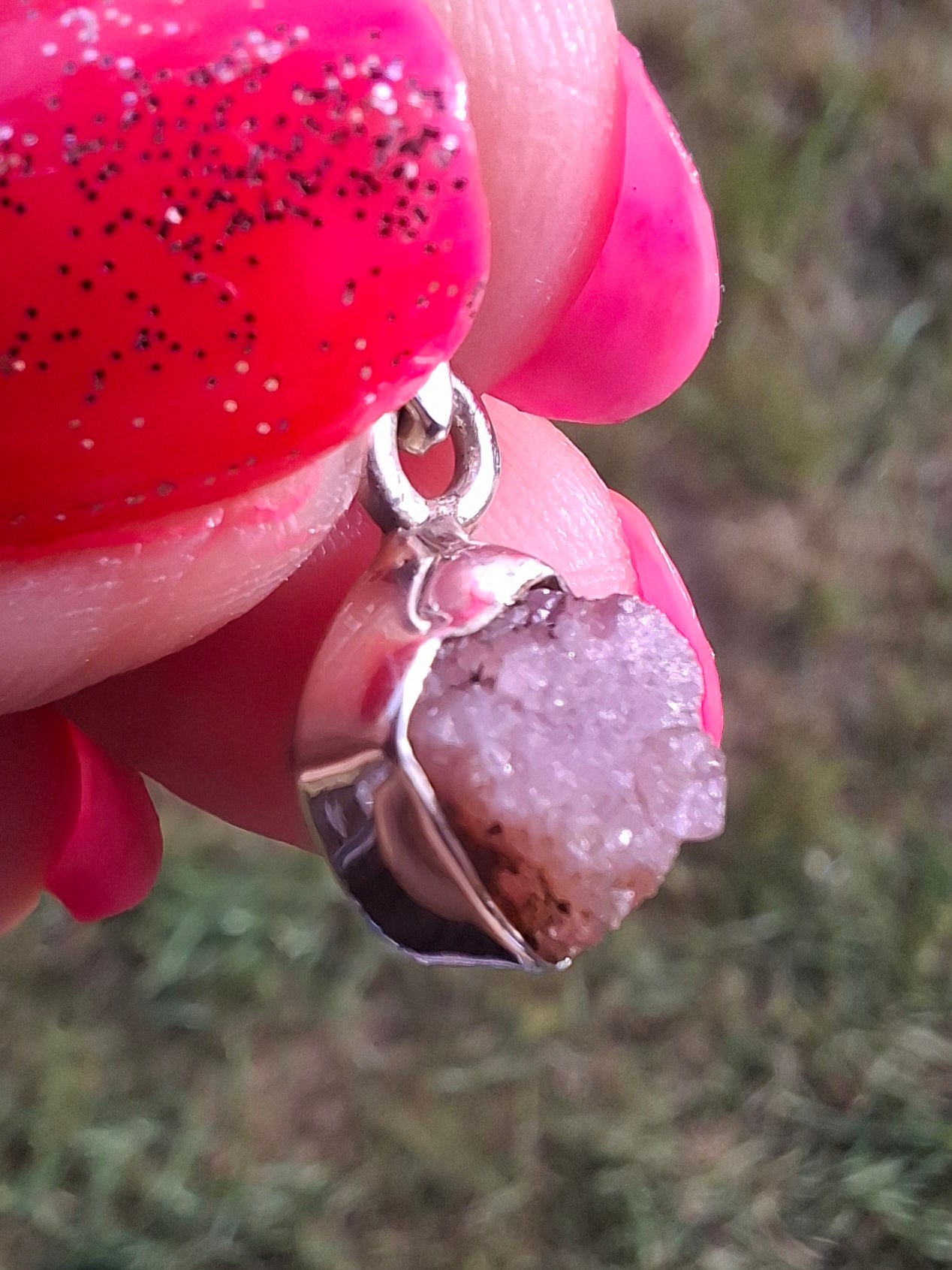 Pink Tourmaline Pendant, 925 Silver, Crystal (Ref: PT79)