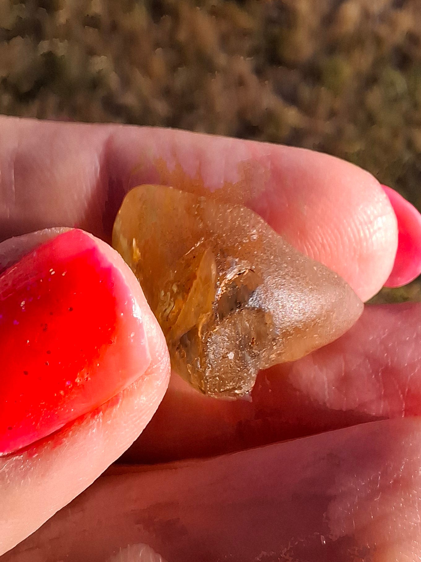 Libyan Desert Glass (darker) Piece, 3.72g, Tektite (Ref: L1378)