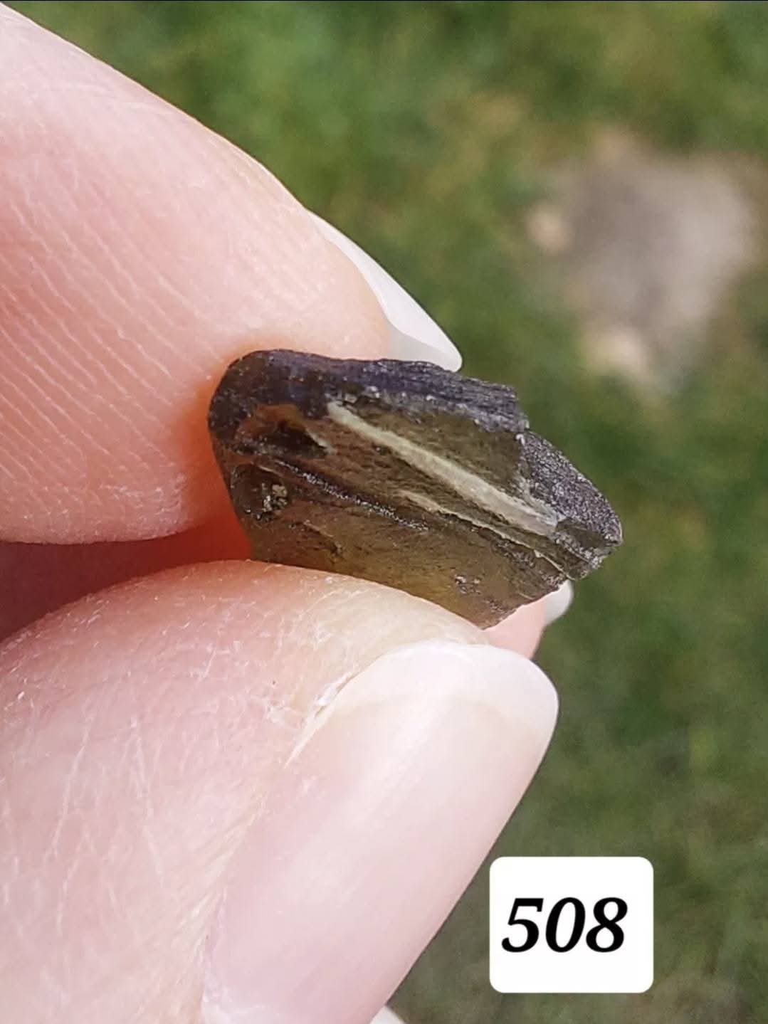 Moldavite Piece, 0.72g, Tektite (Ref: 508)