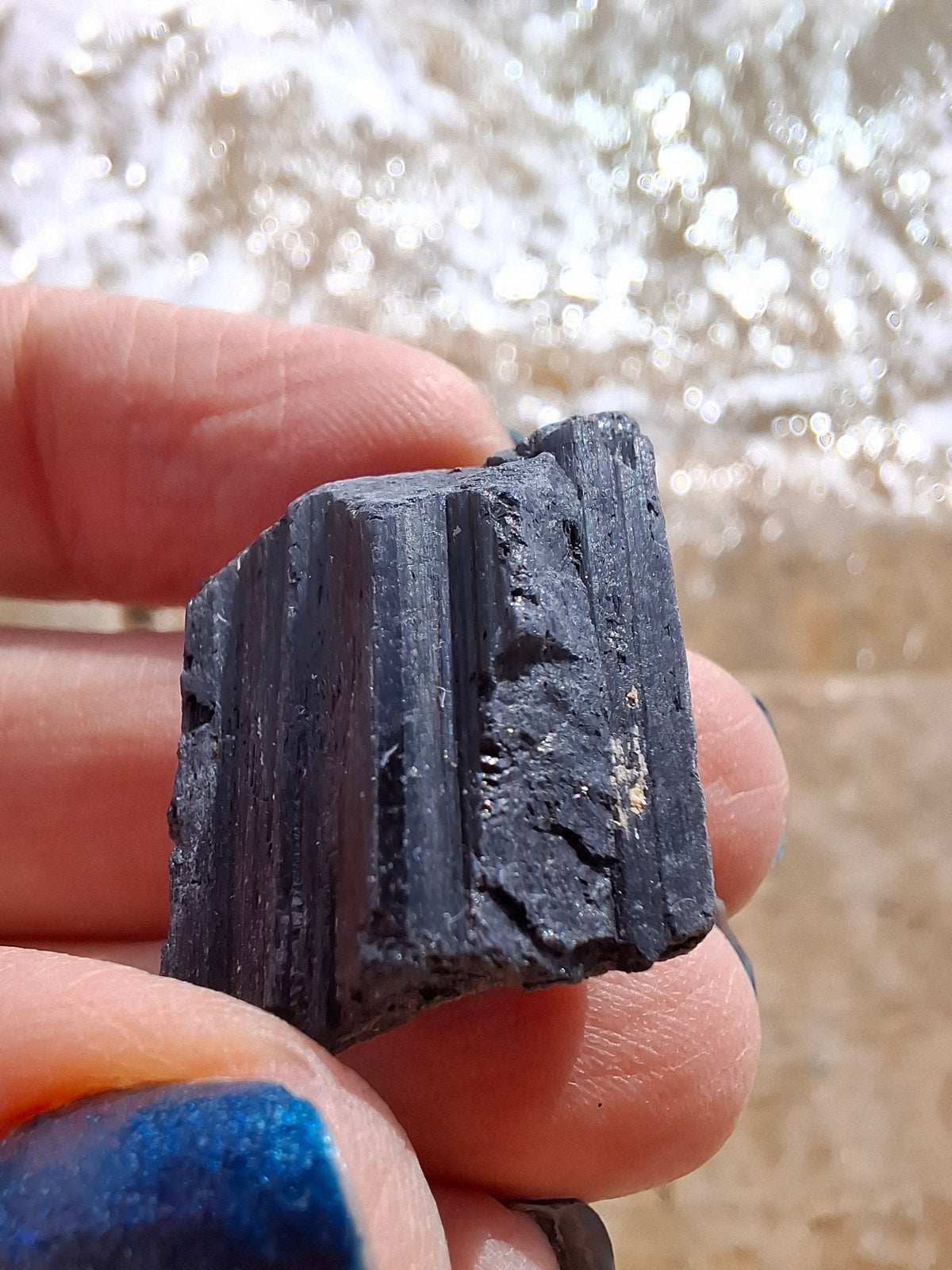 Black Tourmaline RAW, 12.40g, Crystal (Ref: RBT2)