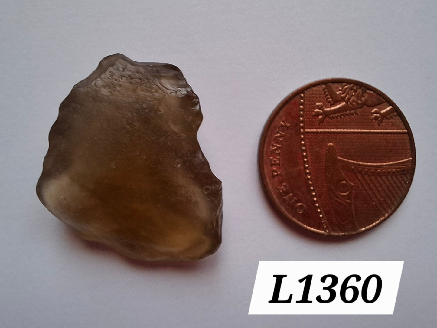 Libyan Desert Glass (darker) Piece, 4.84g, Tektite (Ref: L1360)