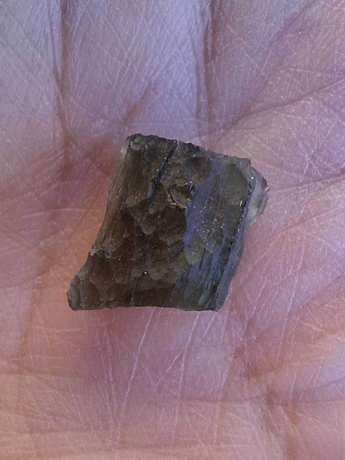 Moldavite Piece, 0.86g, Tektite (Ref: 1406)