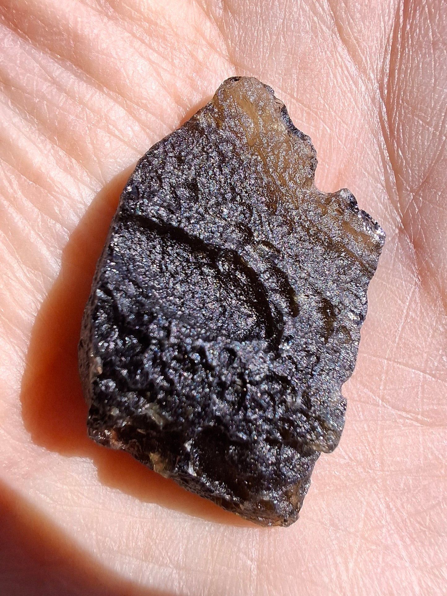 Moldavite Piece, JAKULE, 7.00g, Tektite (Ref: 1376)