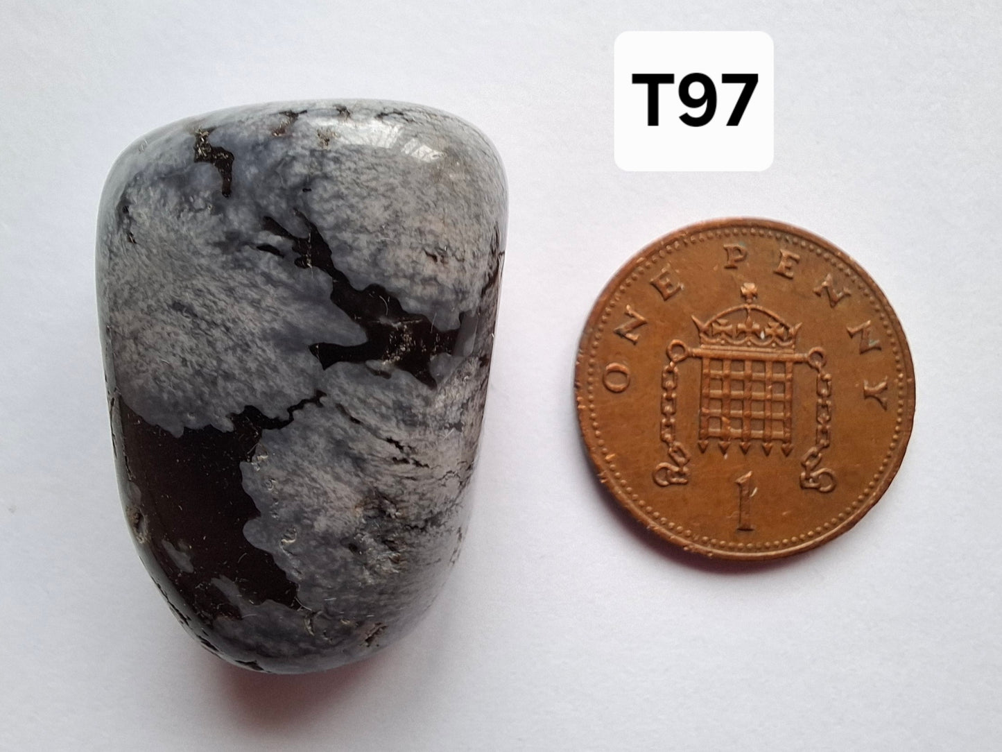 Snowflake Obsidian, Tumble Stone, Crystal (Ref: T97)