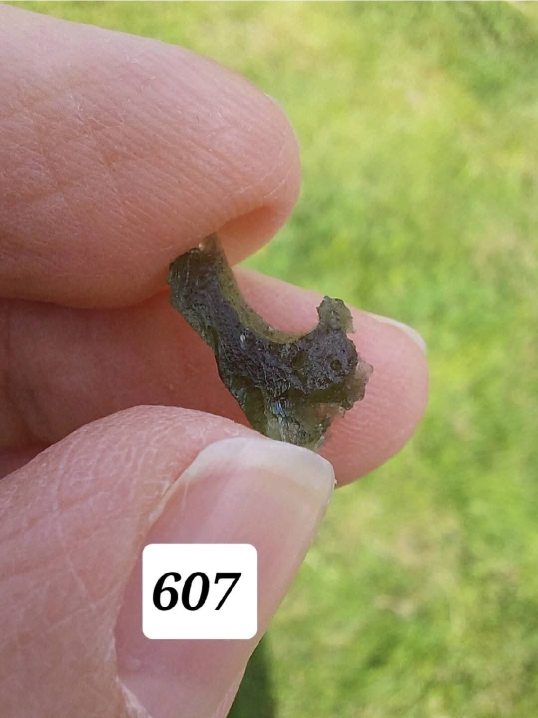 Moldavite piece, 0.51g, Tektite (Ref: 607)