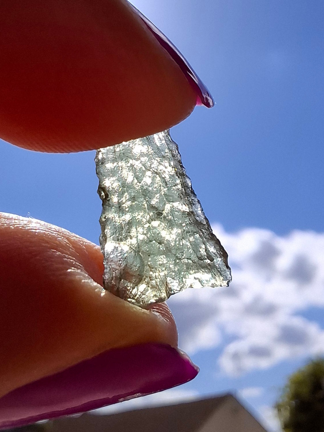 Moldavite small Piece, 0.39g. Tektite (Ref: 1430)