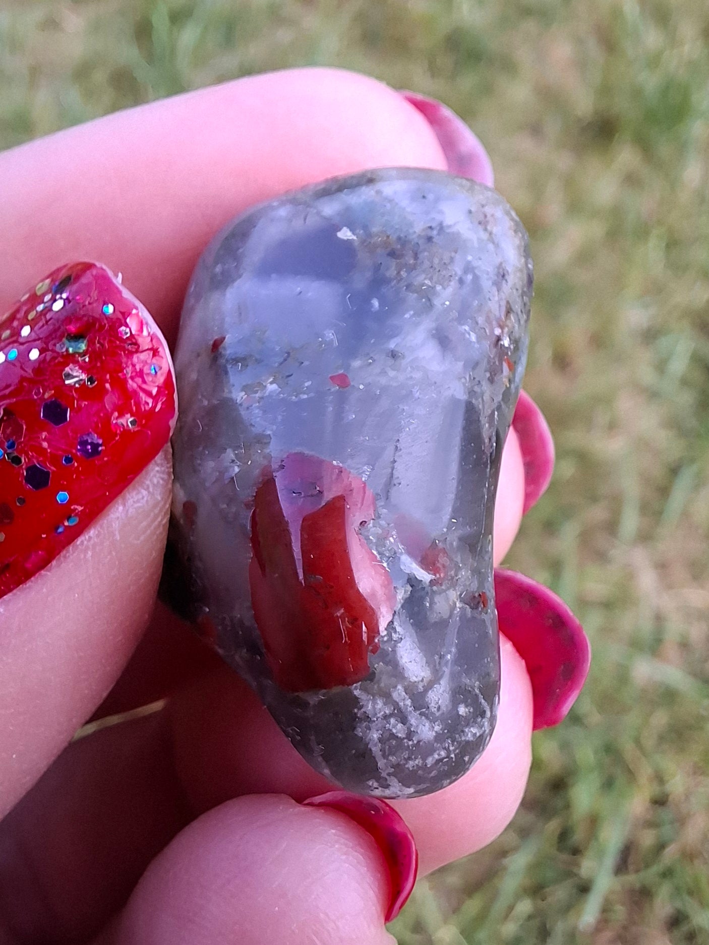 African Blood Stone, Tumble Stone, Crystal (Ref: T178)