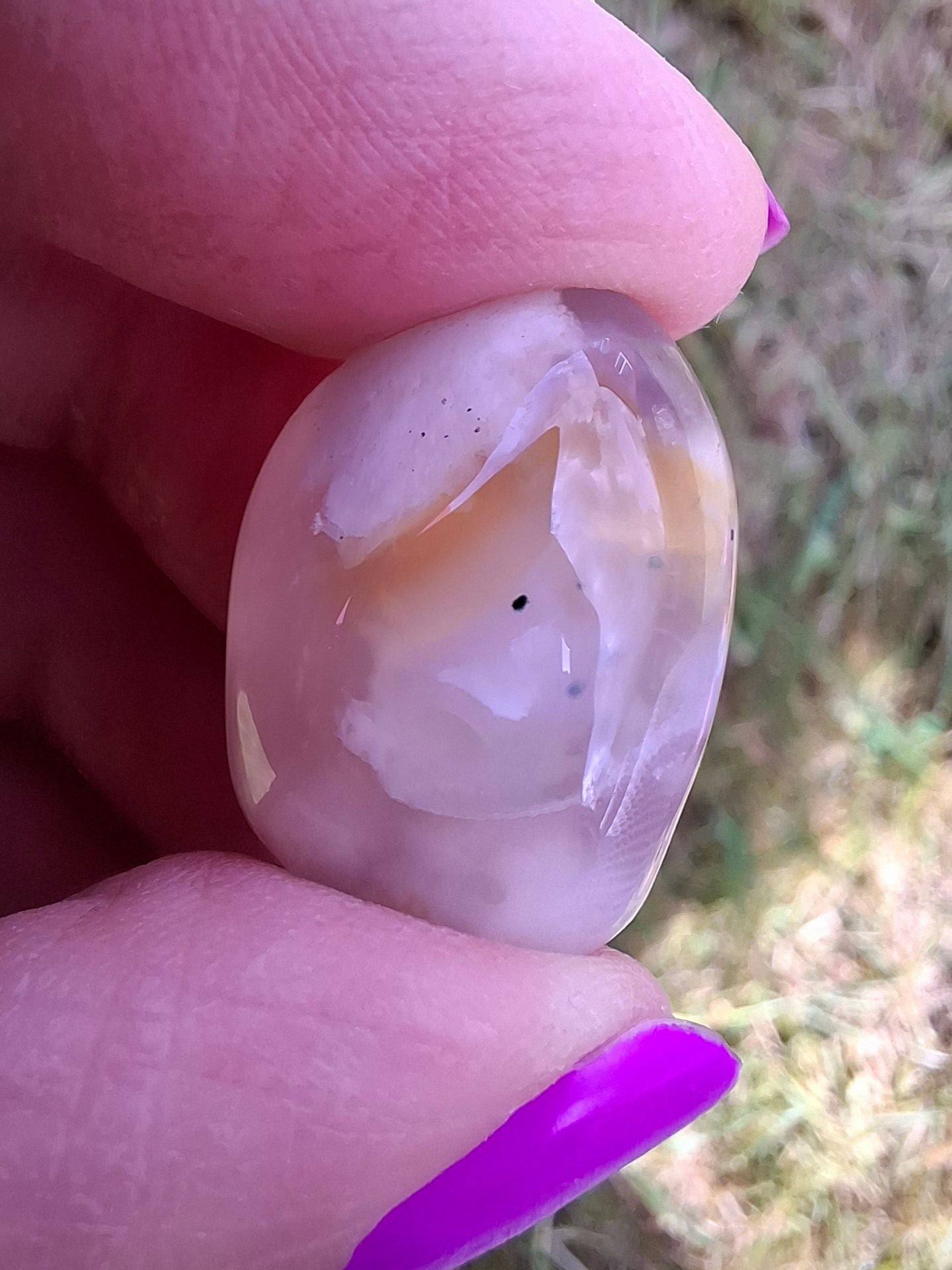 Flower Agate, Tumble Stone, Crystal (Ref: T76)