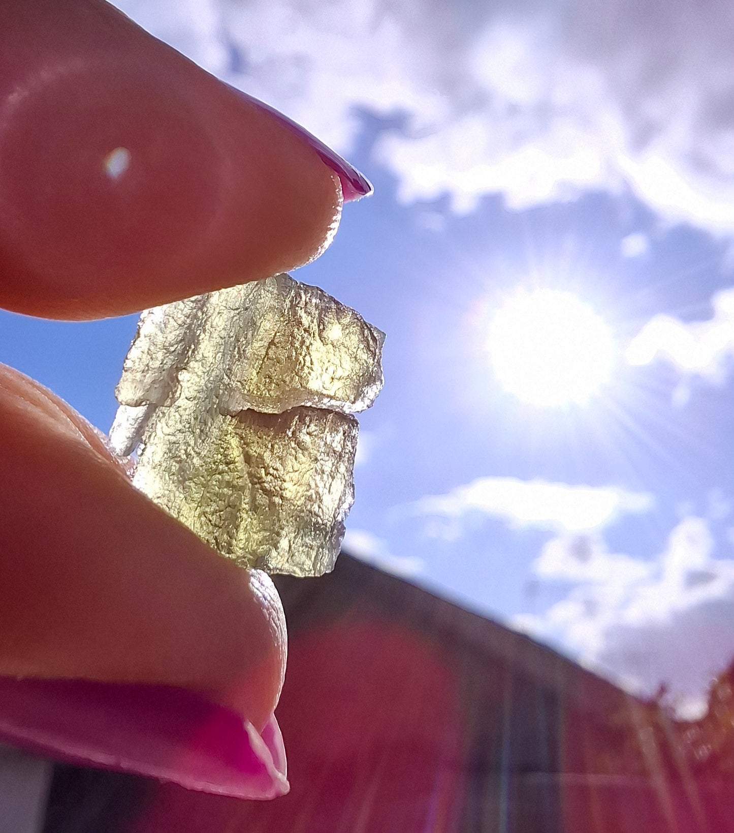 Moldavite Piece, 1.00g, Tektite (Ref: 1442)