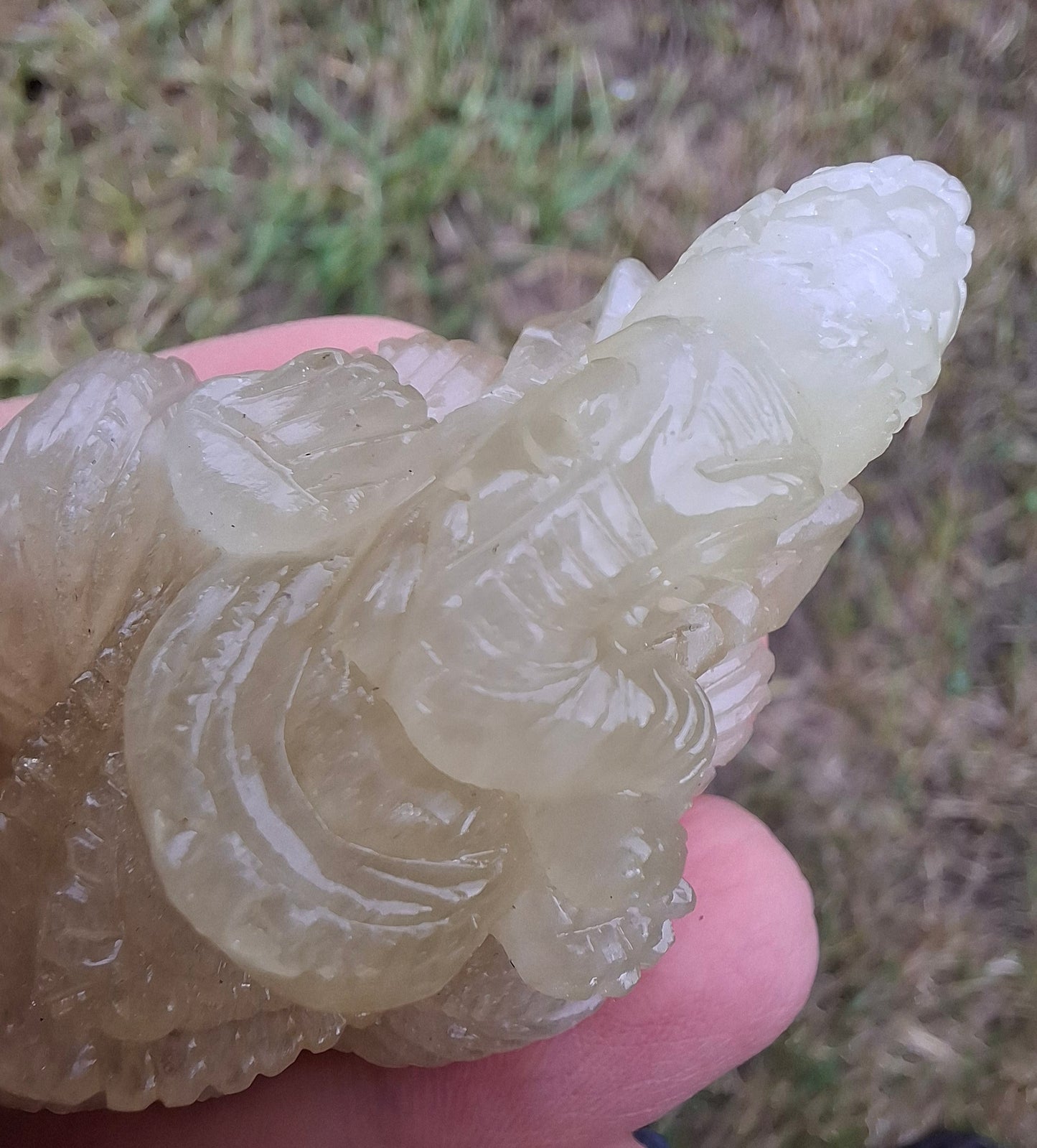 Libyan Desert Glass GANESHA craving, 31.21g, Tektite (Ref: Ganesha2)