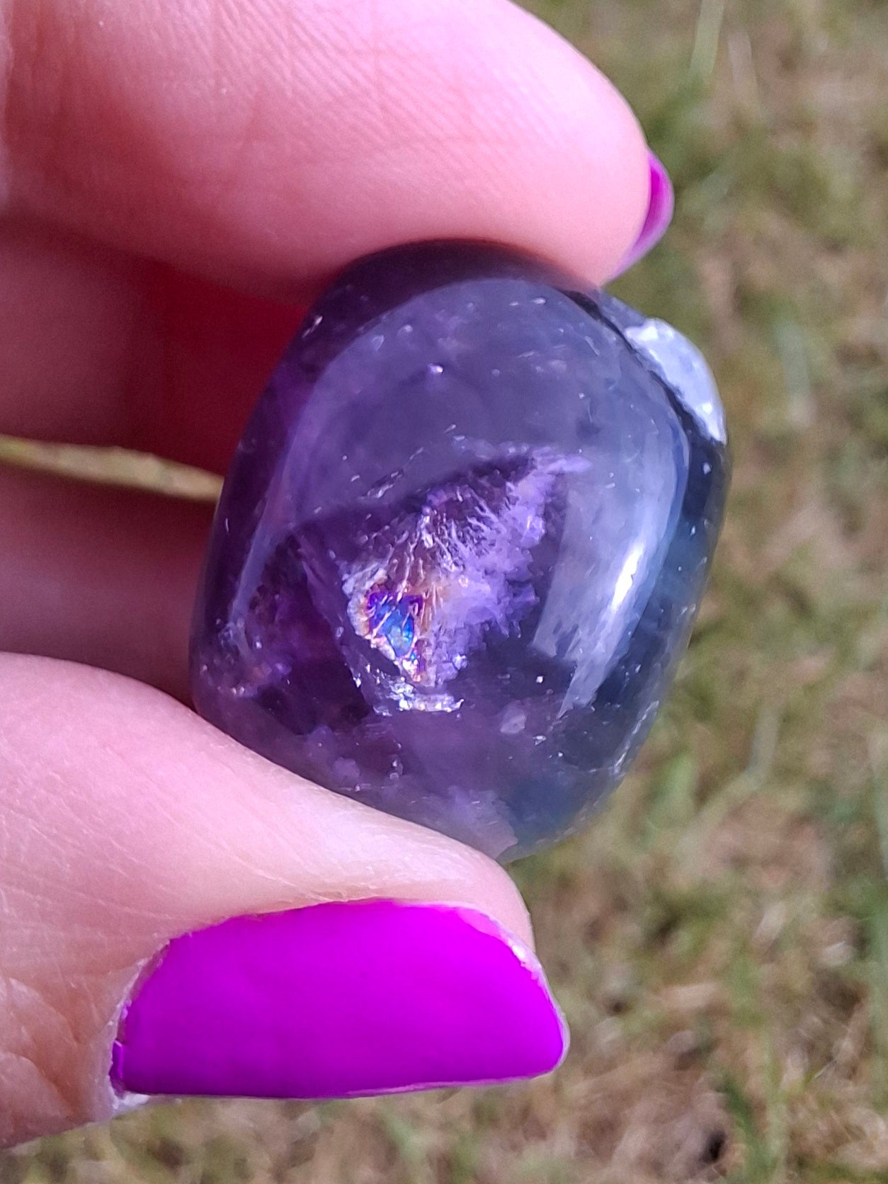 Fluorite, Tumble Stone, Crystal (Ref: T55)
