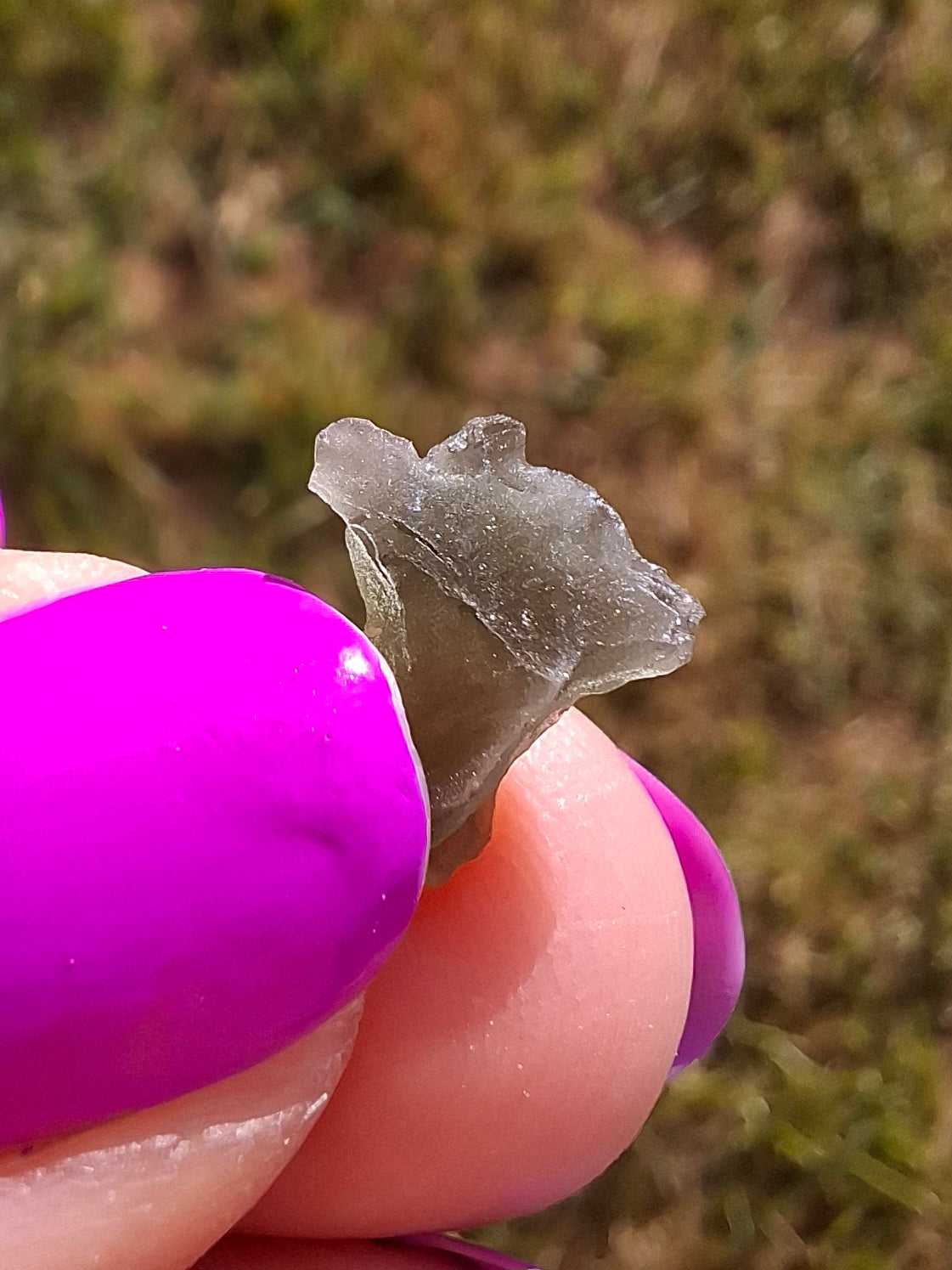 Moldavite Piece, 0.45g, Tektite (Ref: 1444)