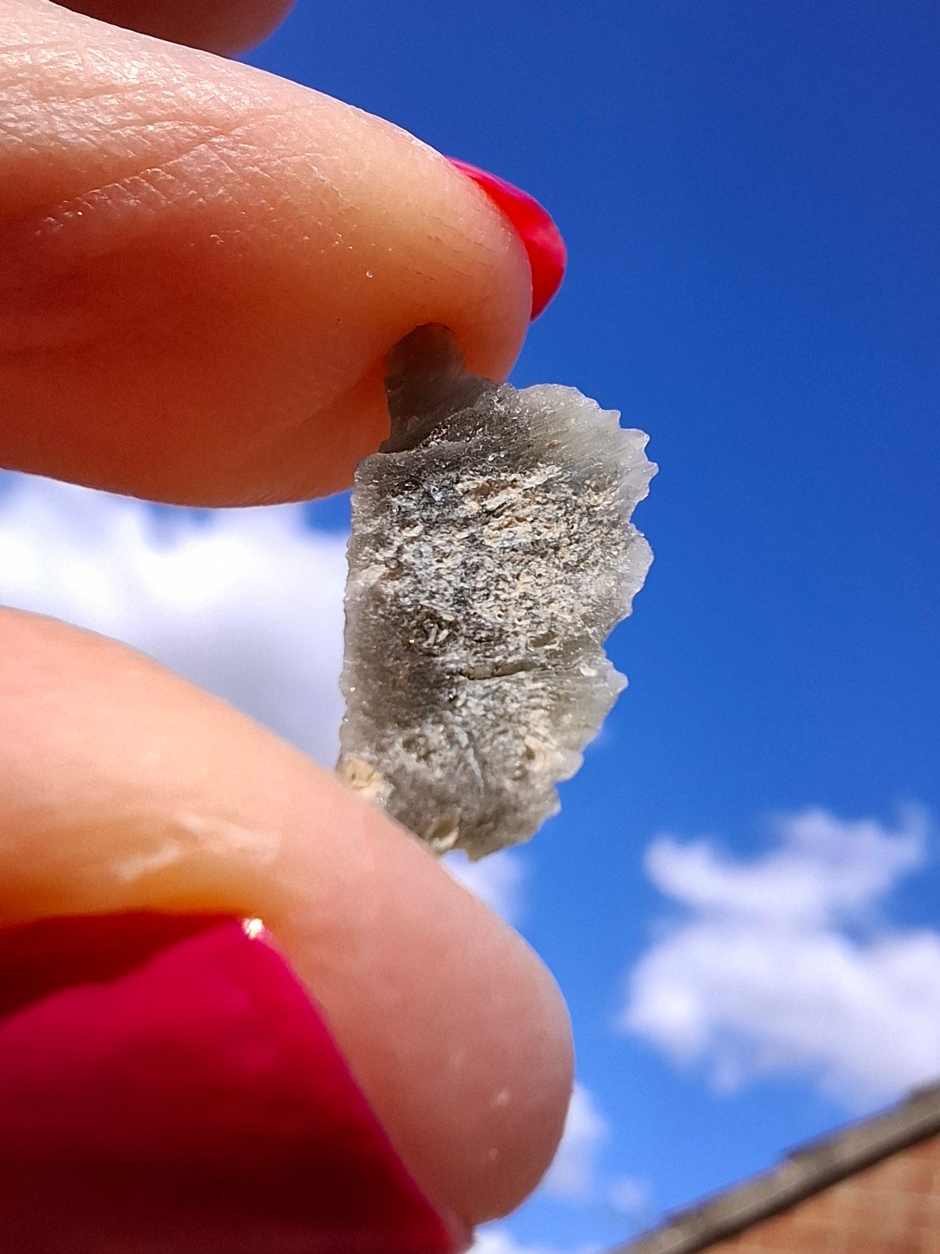 Moldavite Piece, SNOWFLAKE, FROSTED, BRUSNA, Tektite (Ref: 1491)