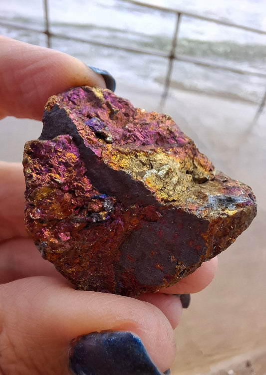 Natural Peacock Ore / Chalcopyrite, Crystal (Ref: NPO2)
