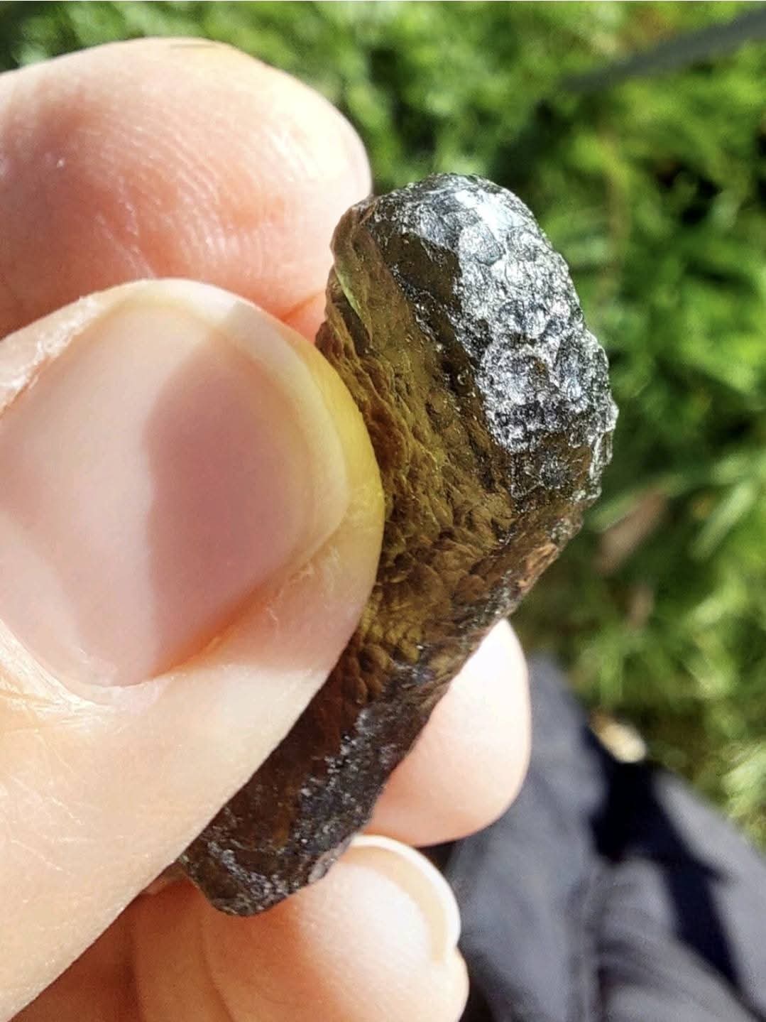 Moldavite Piece, NESMEN, 5.24g, Tektite (Ref: 1049)