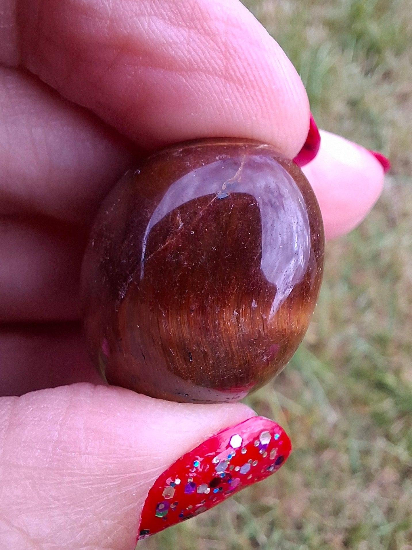 Tigers Eye, Tumble Stone, Crystal (Ref: T136)