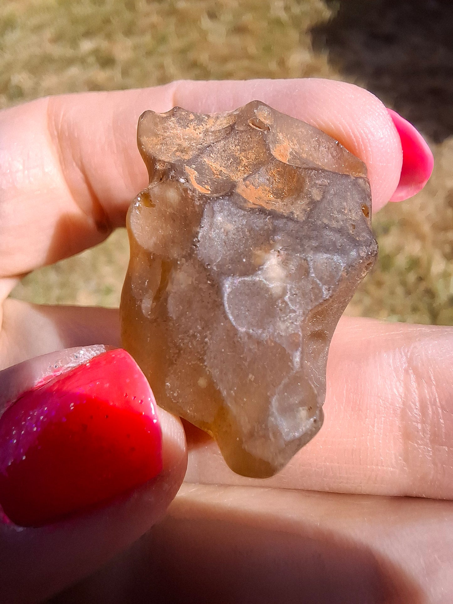 Libyan Desert Glass (darker) Piece, 10.25g, Tektite (Ref: L1368)