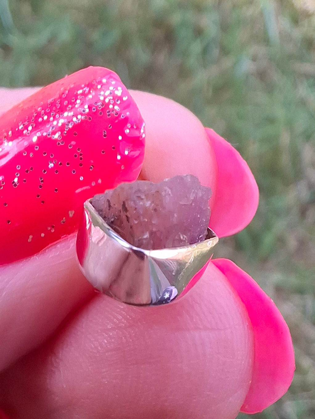 Pink Tourmaline Pendant, 925 Silver, Crystal (Ref: PT79)