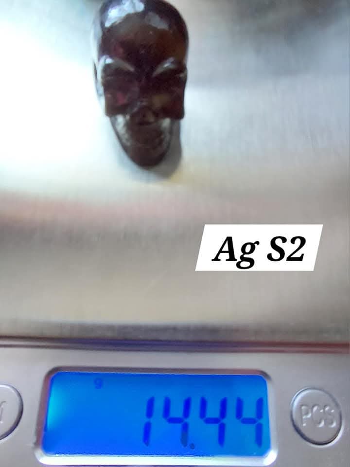 Agni Manitite SKULL Carving, Crystal (Ref: Ag S2)