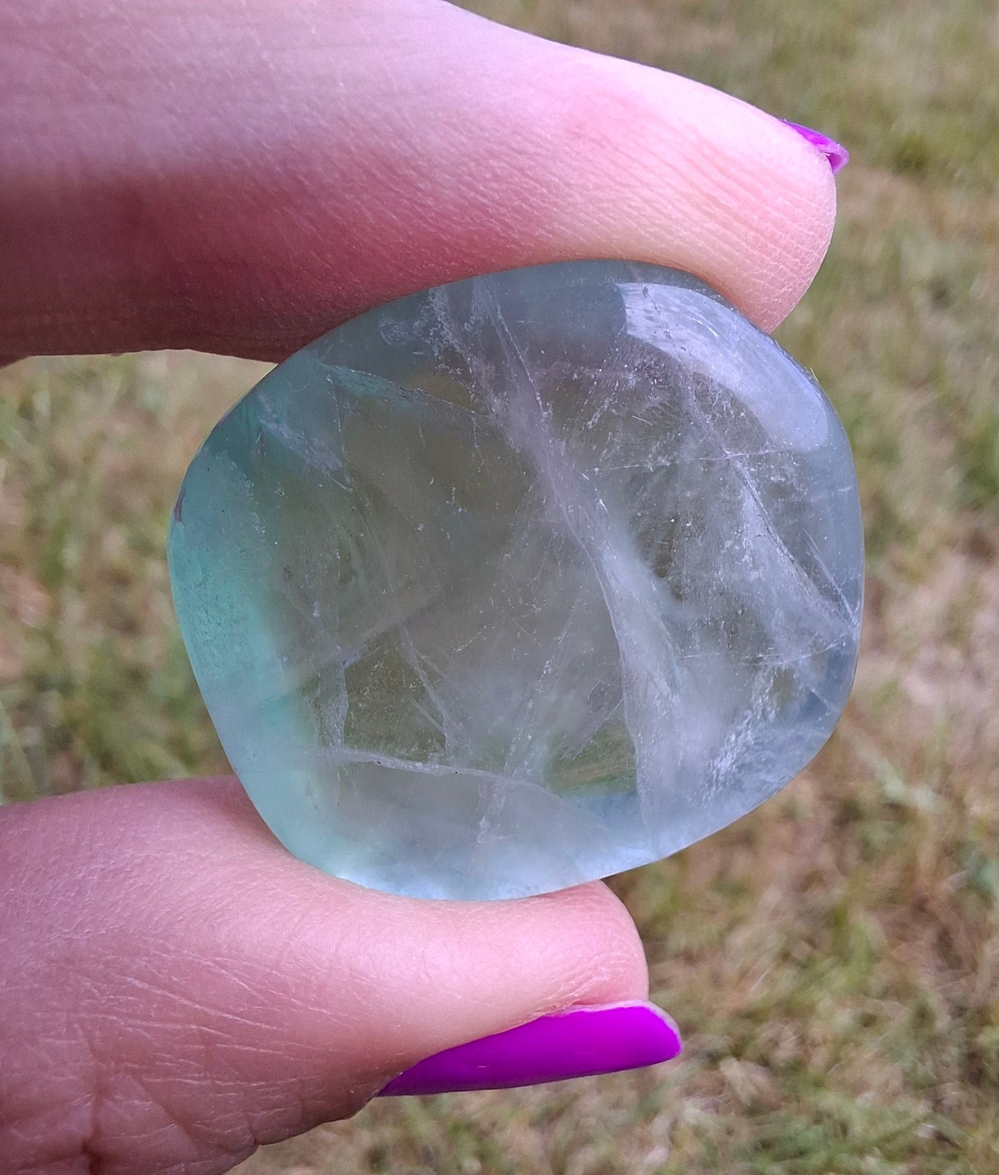 Fluorite, Tumble Stone, Crystal (Ref: T48)