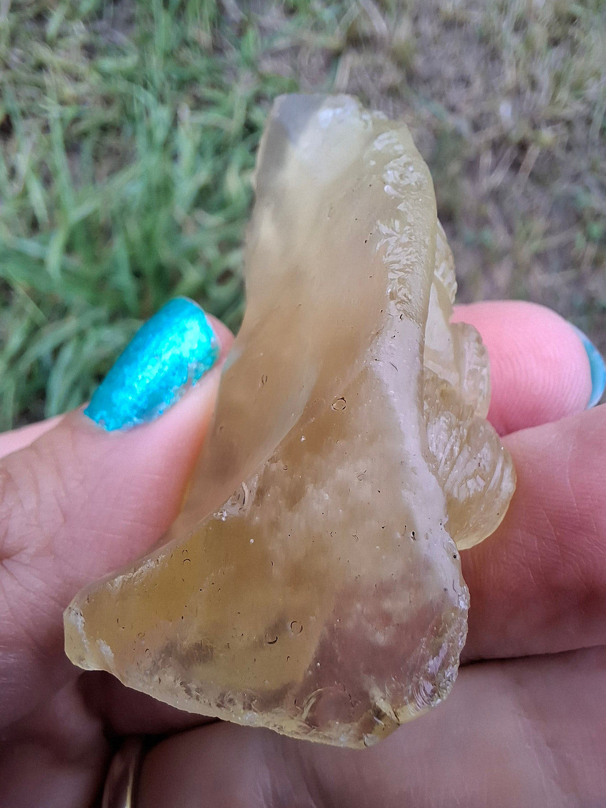 Libyan Desert Glass carving, GANESHA, 26.47g, Tektite (Ref: Ganesha1)
