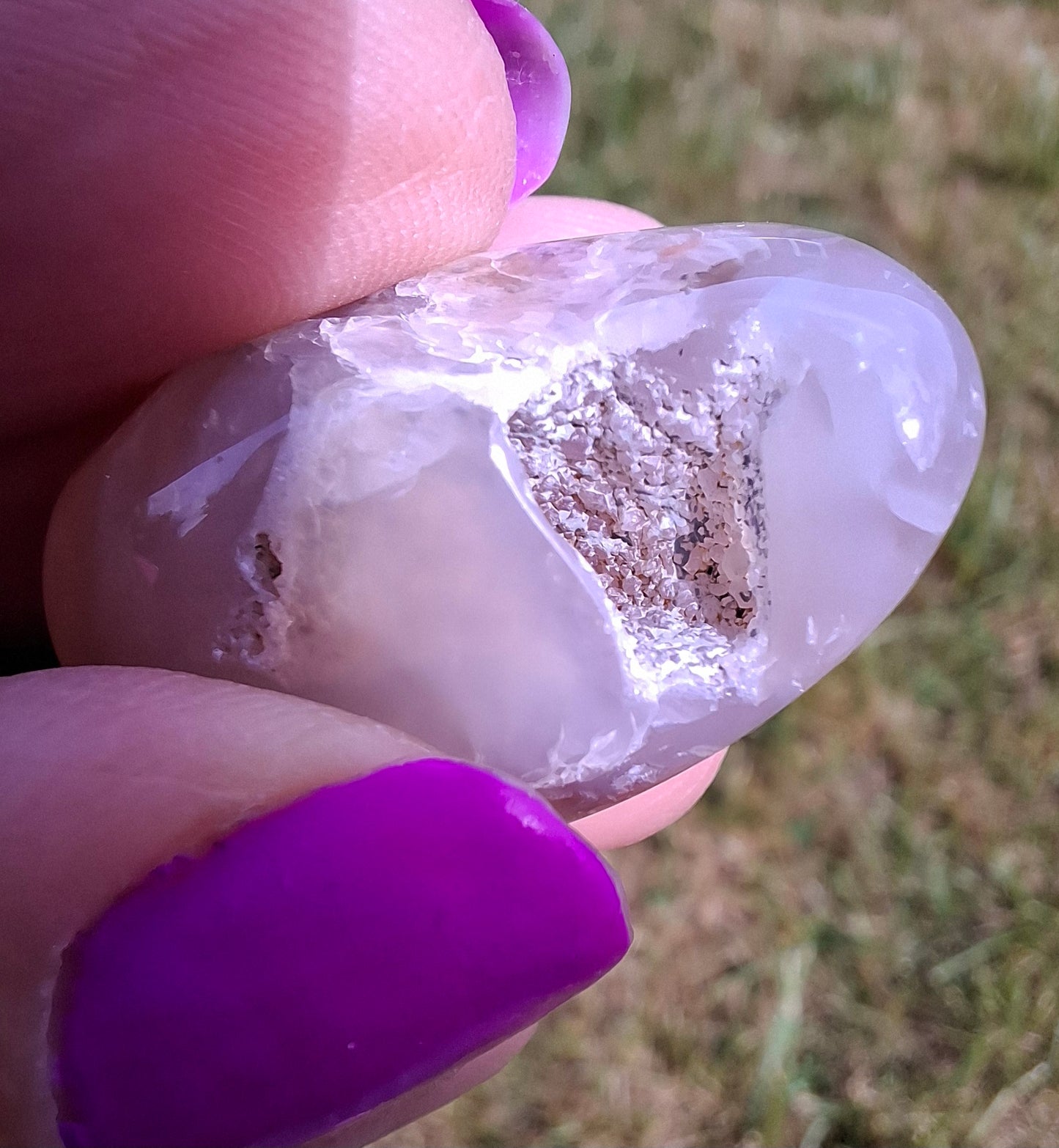 Flower Agate, Tumble Stone, Crystal (Ref: T72)