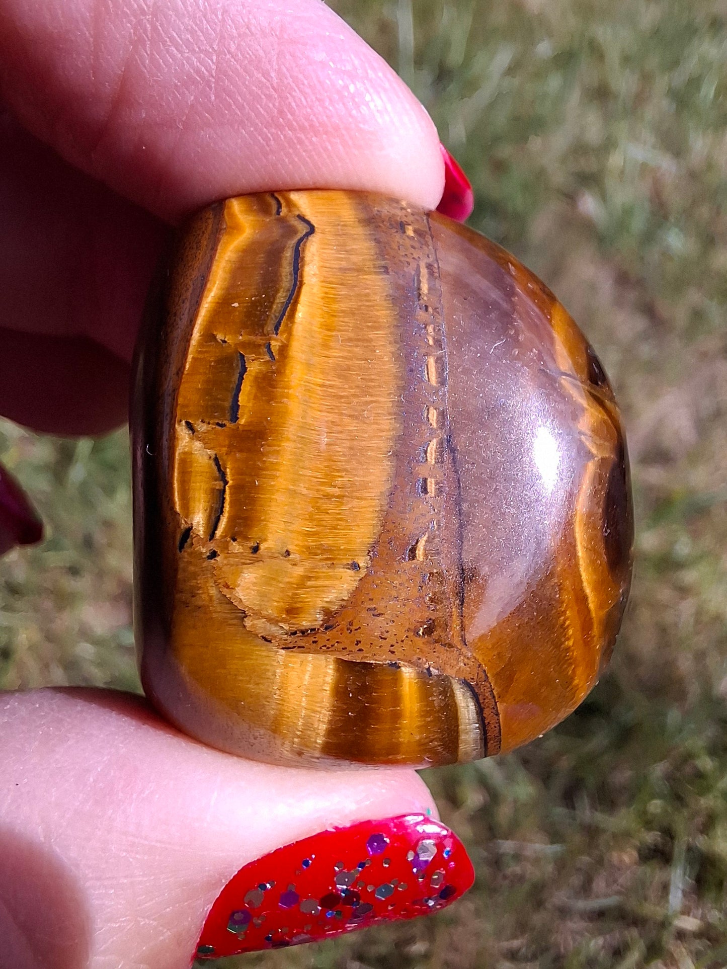 Tigers Eye, Tumble Stone, Crystal (Ref: T134)