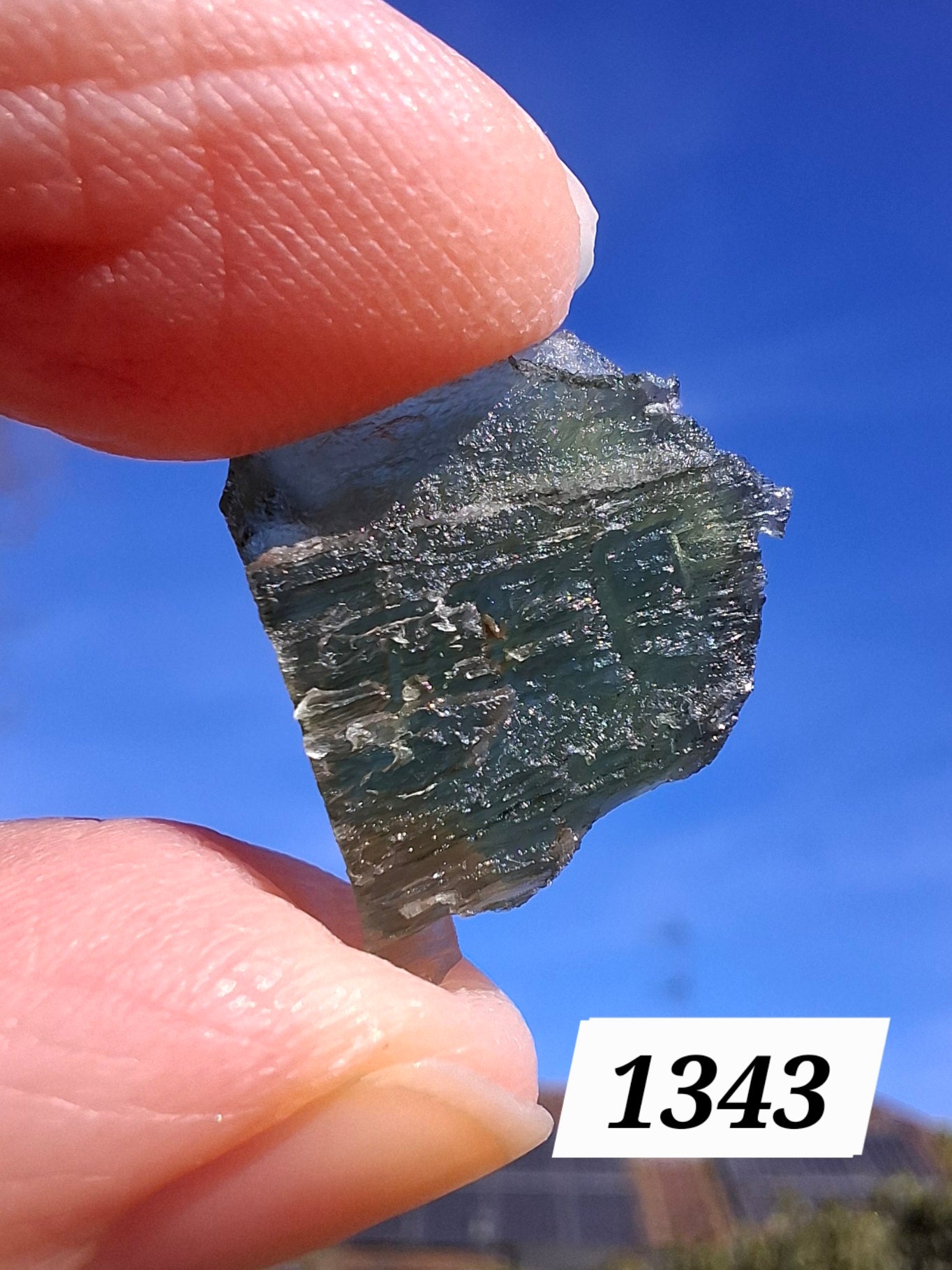 Moldavite Piece, 1.50g, Tektite (Ref: 1343)