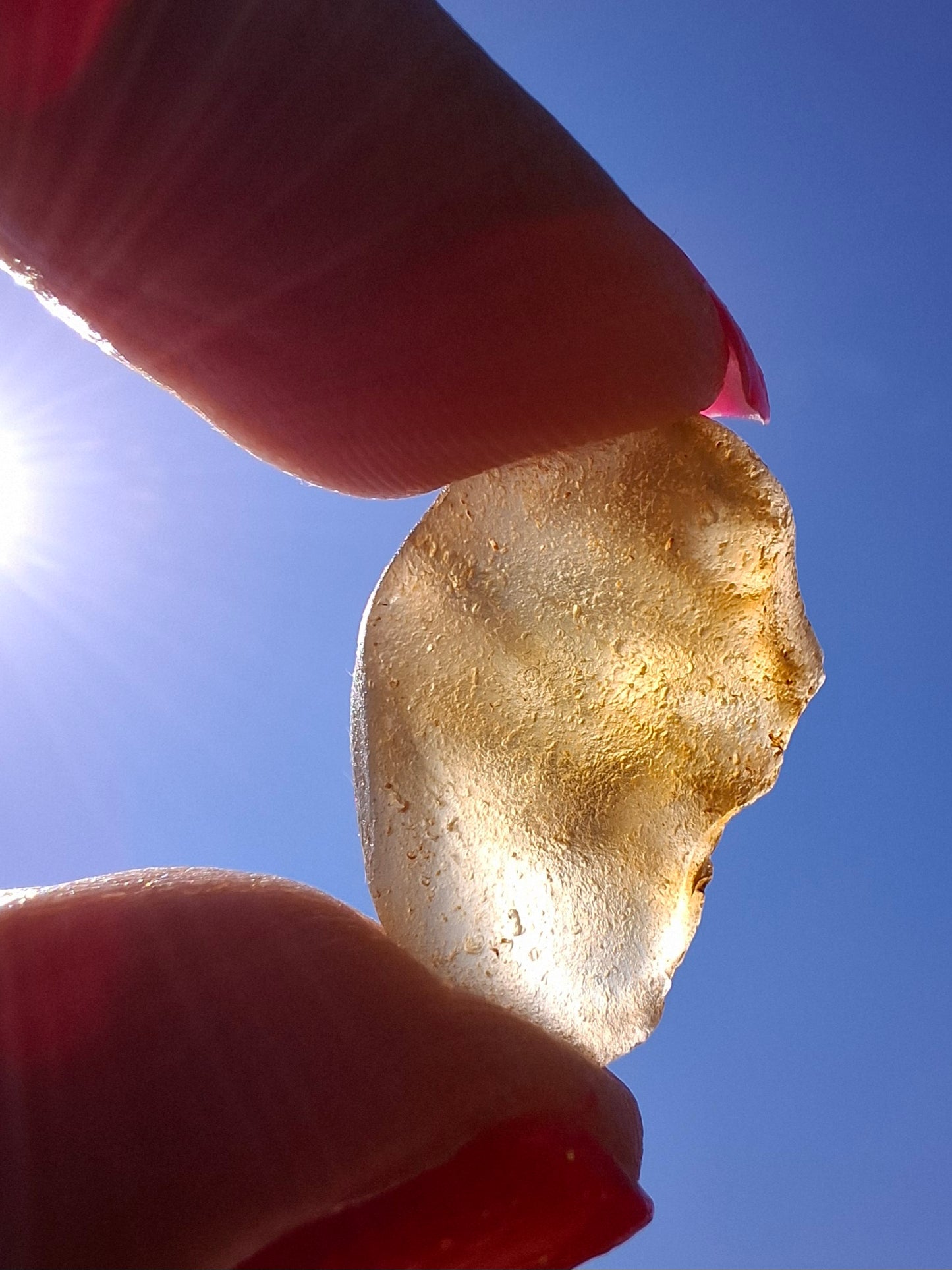 Libyan Desert Glass (darker) Piece, 3.72g, Tektite (Ref: L1378)