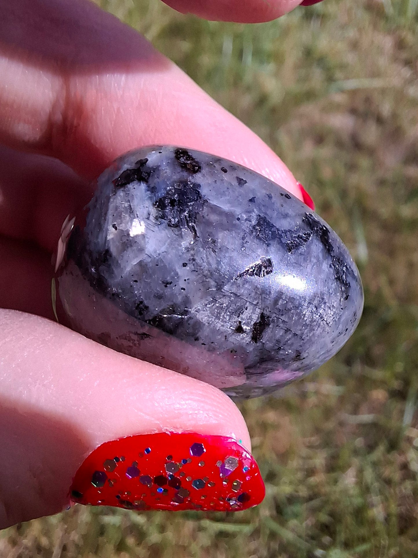 Larvikite, Tumble Stone, Crystal (Ref: T125)