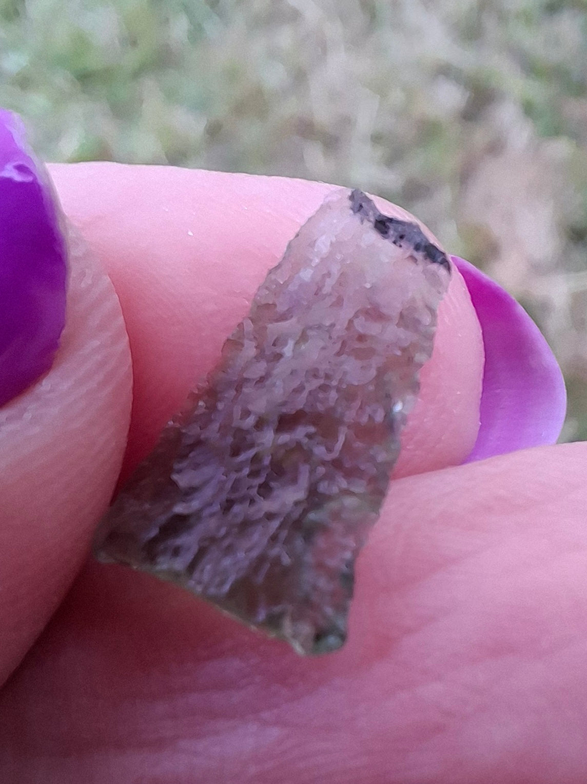 Moldavite small Piece, 0.39g. Tektite (Ref: 1430)