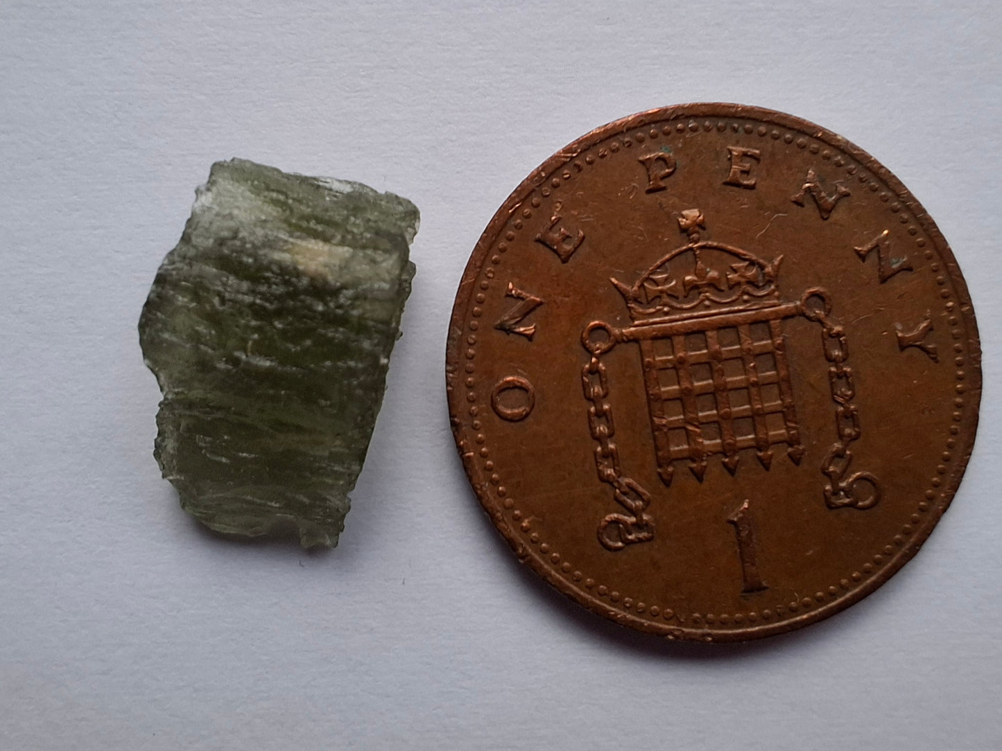 Moldavite Piece, 0.72g, Tektite (Ref: 1438)