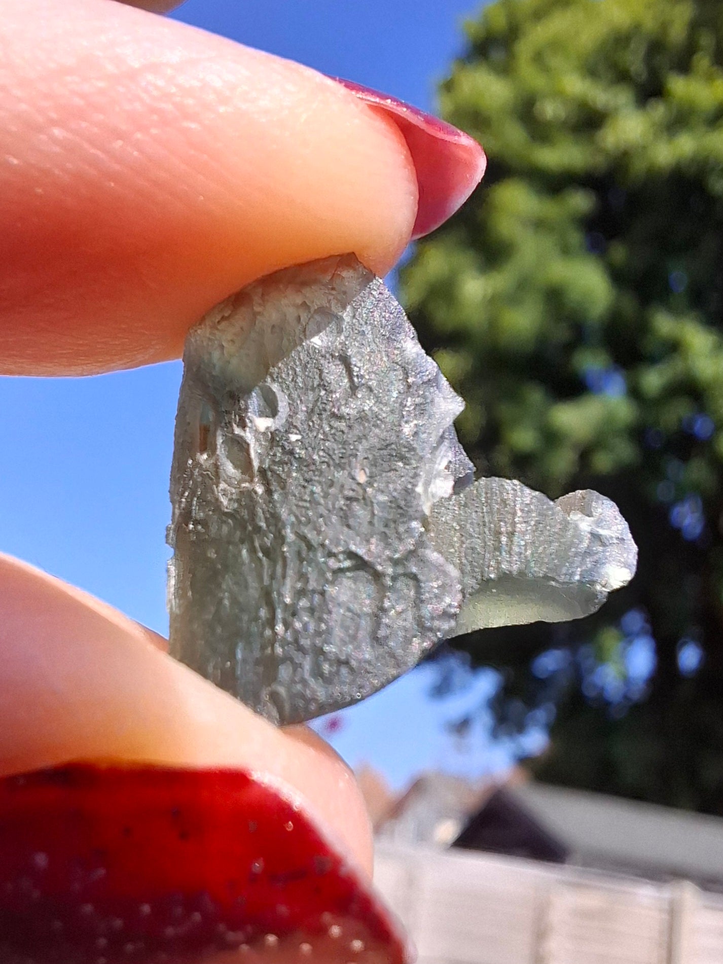 Moldavite Piece, 1.68g, Tektite (Ref: 1468)