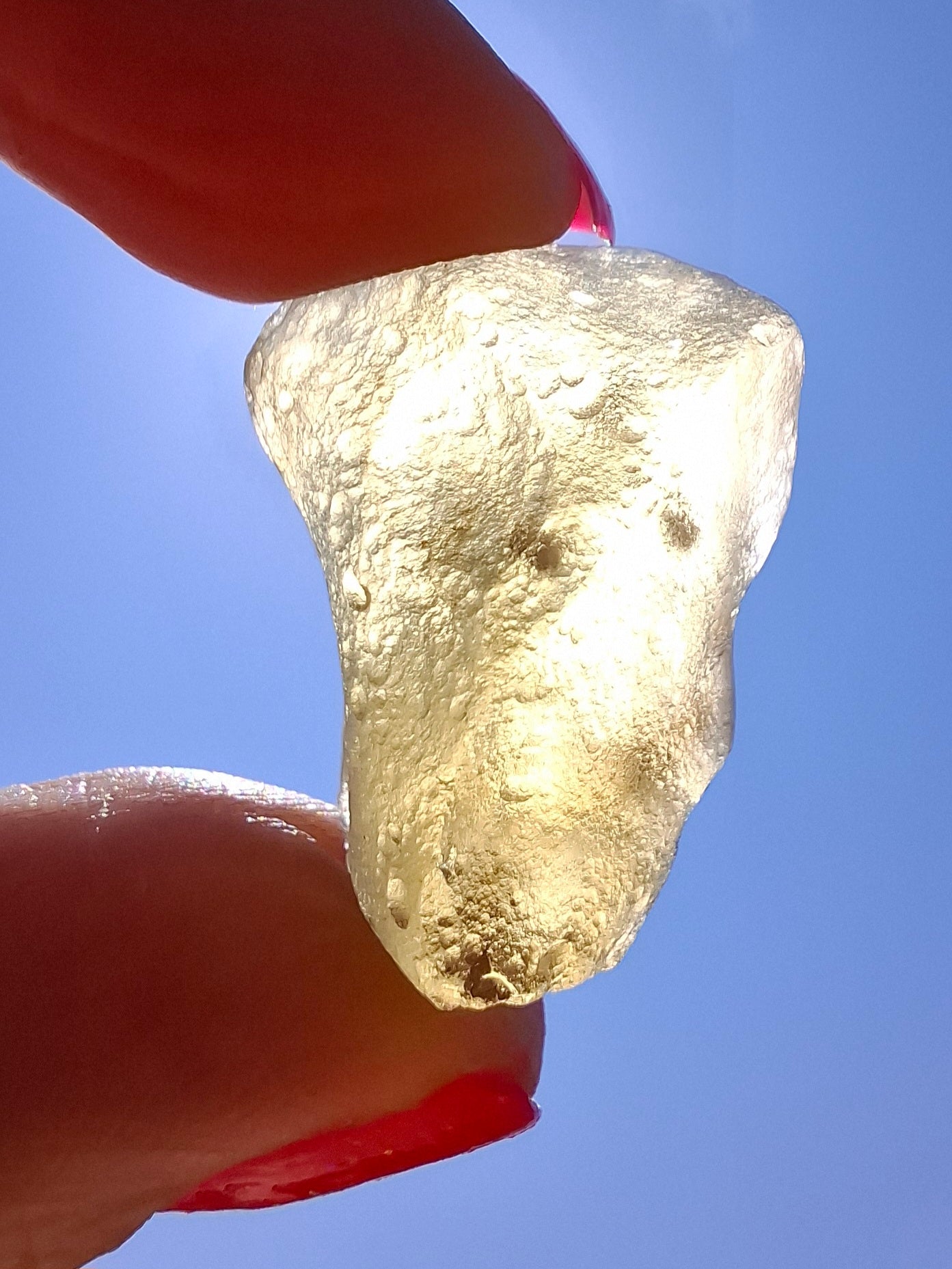 Libyan Desert Glass (darker) Piece, 7.32g, Tektite (Ref: L1369)