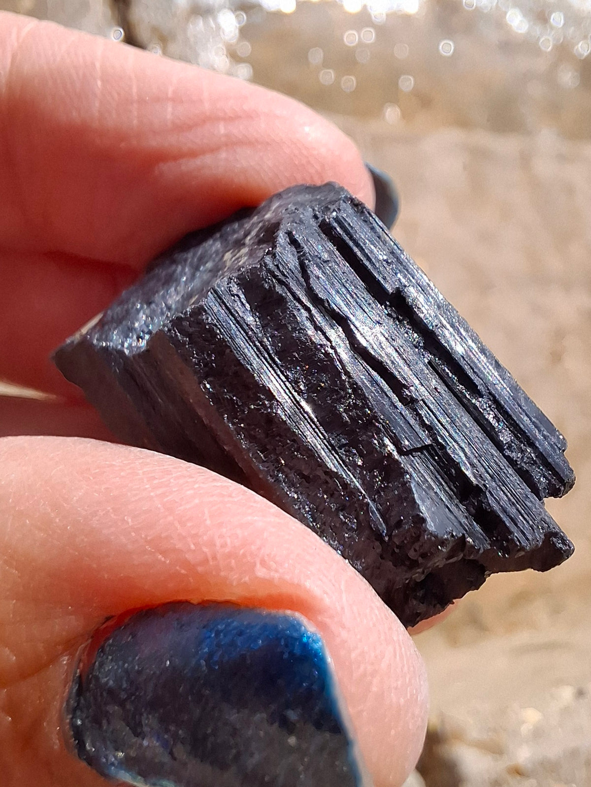 Black Tourmaline RAW, 14.77g, Crystal, (Ref: RBT1)