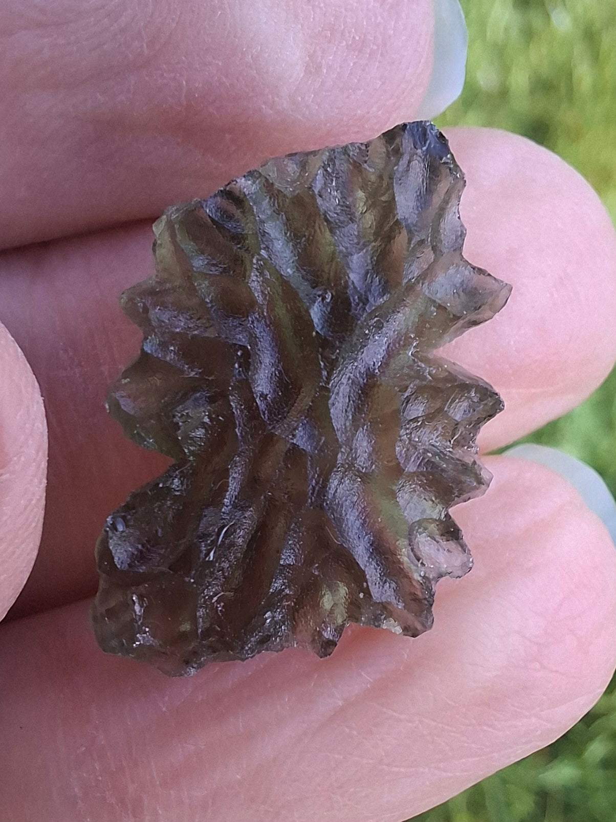 Moldavite Piece, JEZKOVNA BESEDNICE, 1.92g, Tektite (Ref: 1273)