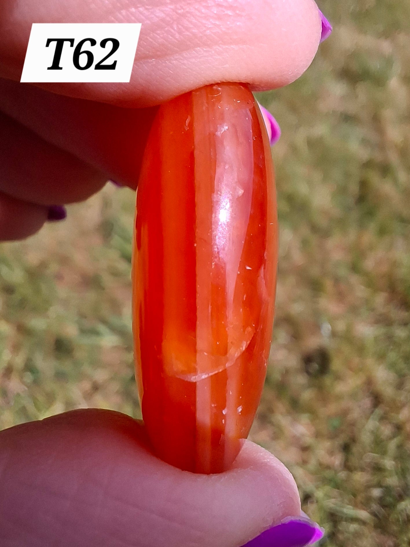 Carnelian, Tumble Stone, Crystal (Ref: T62)