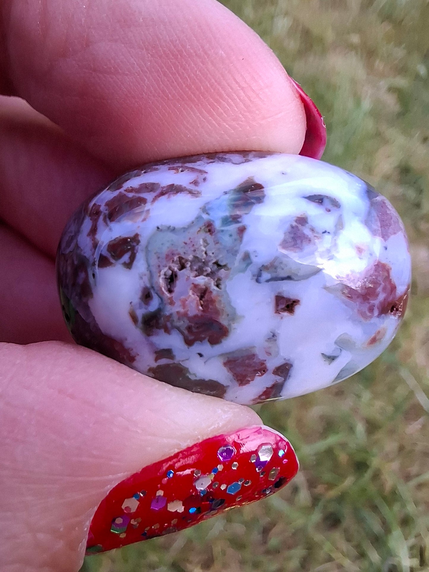Ocean Jasper, Tumble Stone, Crystal (Ref: T198)
