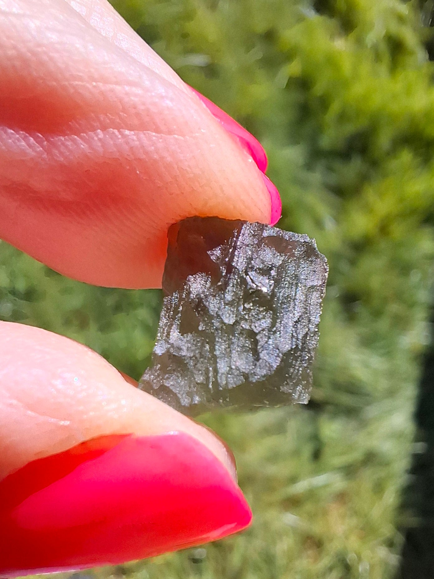 Moldavite Piece, 0.86g, Tektite (Ref: 1406)