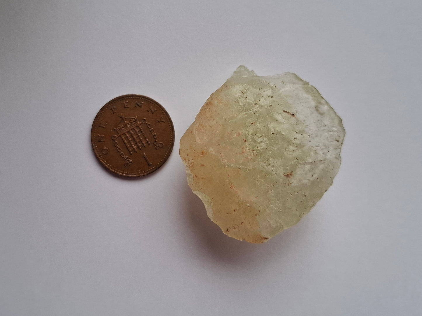 Libyan Desert Glass GANESHA carving, 20.76g, Tektite (Ref: Ganesha4)
