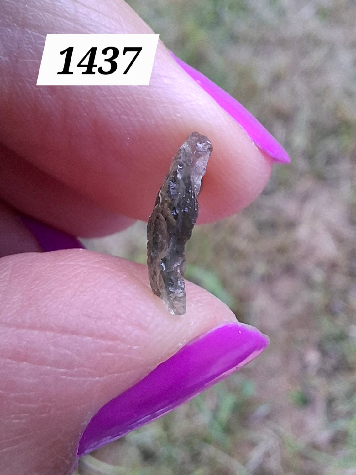 Moldavite small Piece, 0.30g, Tektite (Ref: 1437)