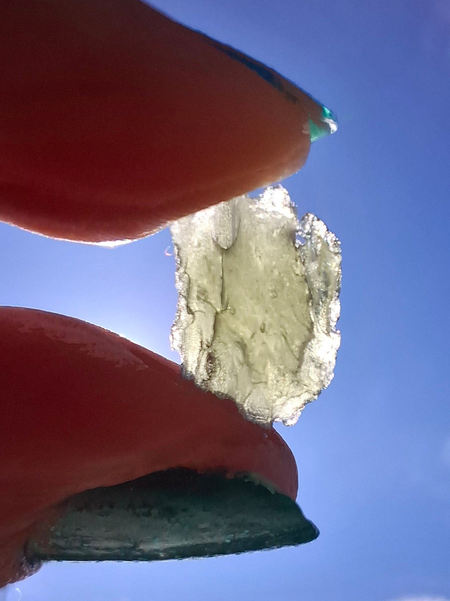 Moldavite Piece, 0.74g, Tektite (Ref: 1417)