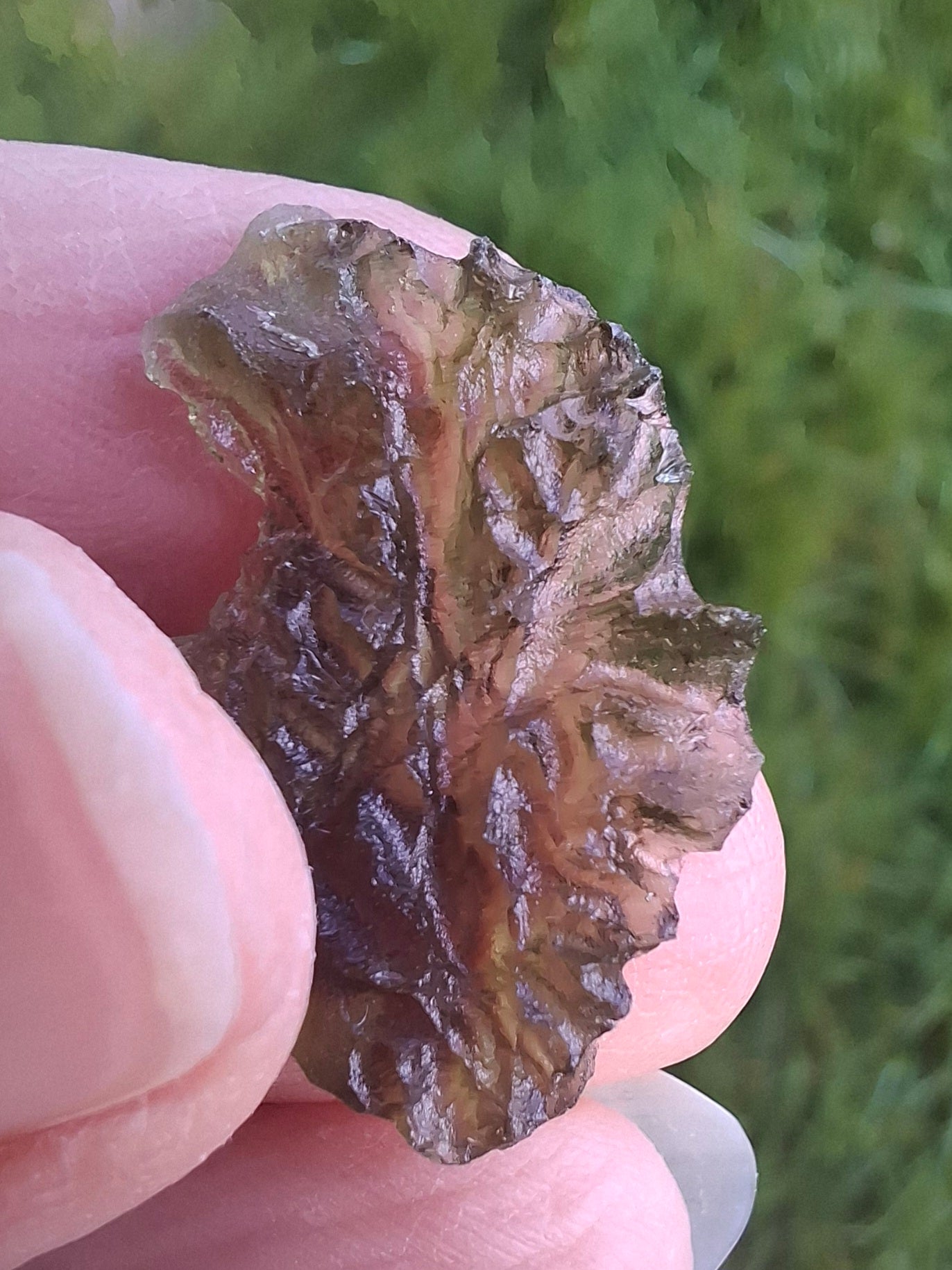 Moldavite Piece, JEZKOVNA BESEDNICE, 1.69g, Tektite (Ref: 1268)